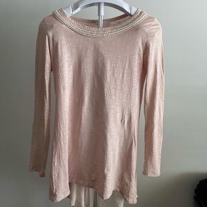 Suzy Mix Shirt with Pearl Details